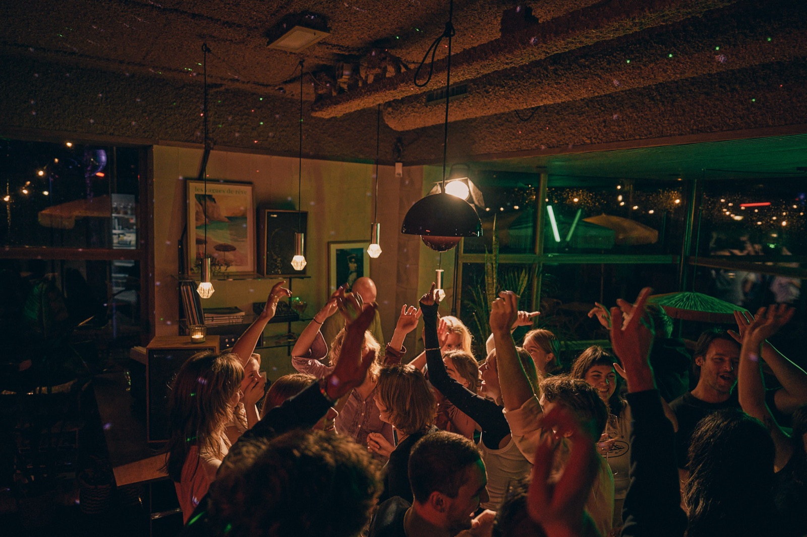 Sfeer tijdens een avond